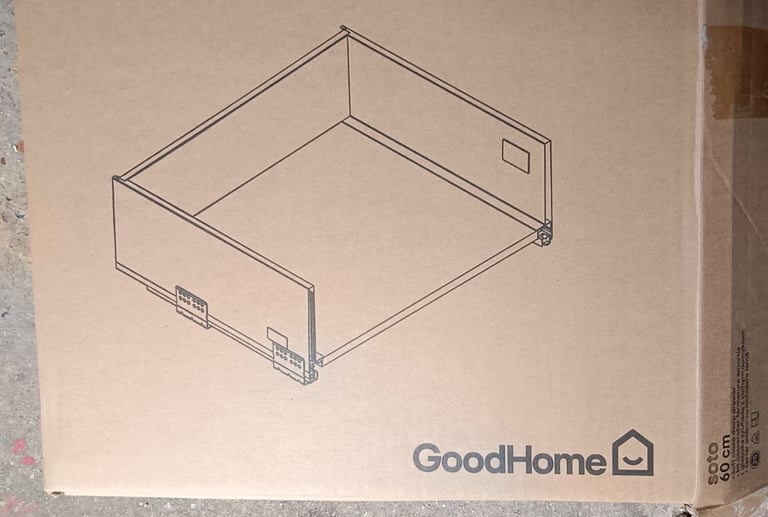 B&q soft close deep drawer box 600mm