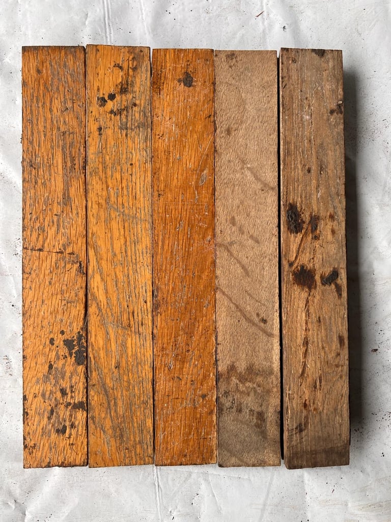 🌿 O3045 — Reclaimed Oak Parquet Flooring (30 x 4,5 cm) @wood_job_uk