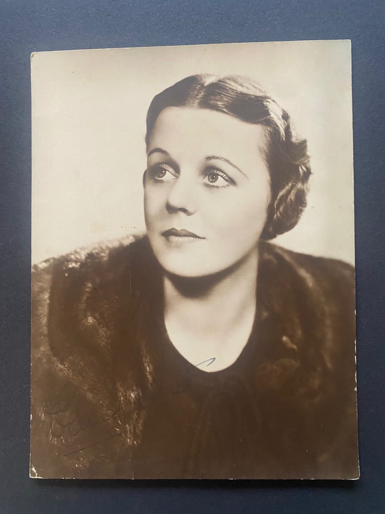 image for Edna Best 1930’s Autographed Sepia Photograph 