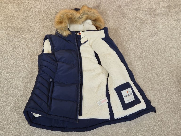 Soul Cal Womens 2 Zip Gilet, Size 14/L, Brand NEW