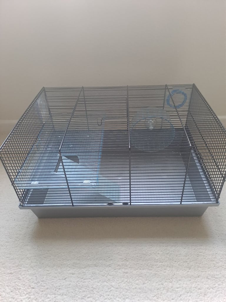 Hamster cage, with wheel, ladder vgc