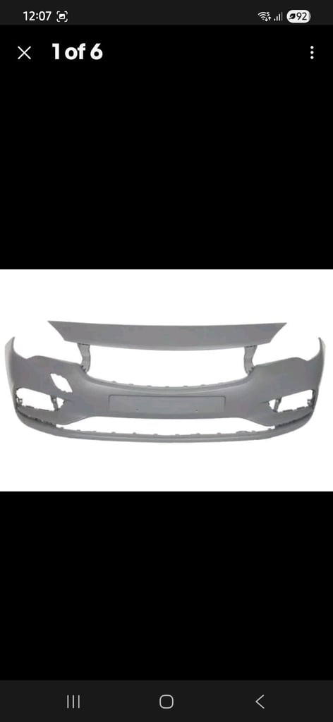 Astra  k front bumper new 