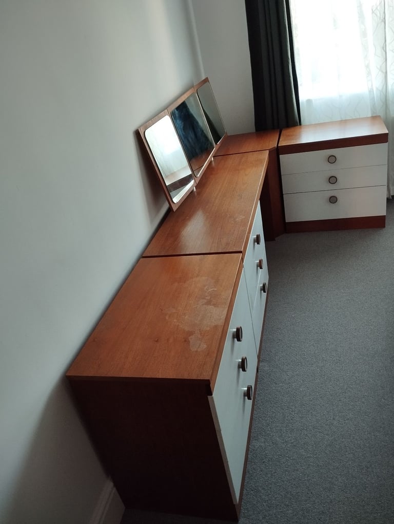 image for Vintage mid century retro bedroom furniture 