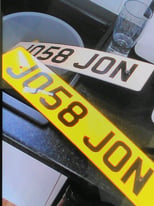 Private number plate JO58JON .. need sold