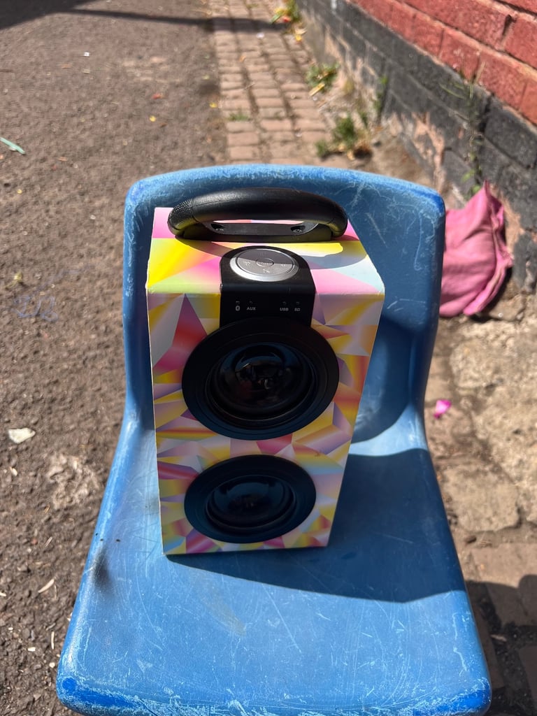 portable speaker.  handy carry