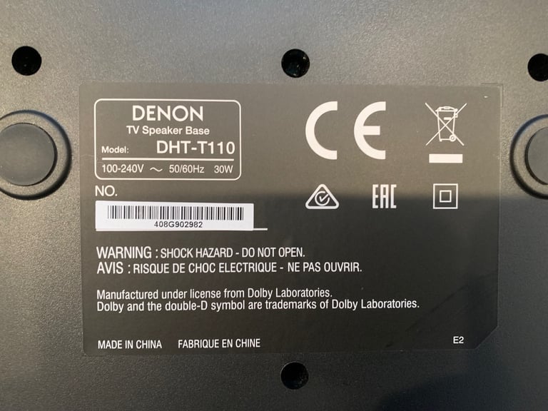 Tv .. Solo Denon sound platform 