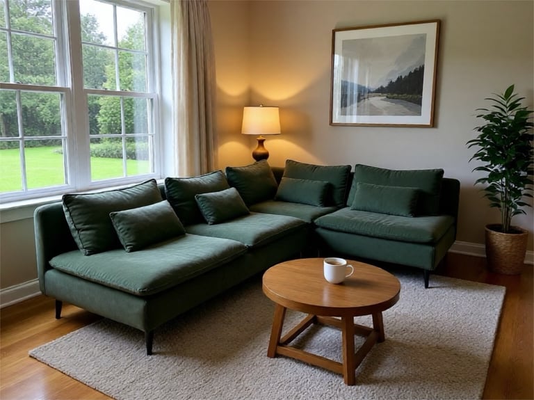 image for SÖDERHAMN Corner sofa, 4-seat Tallmyra dark green