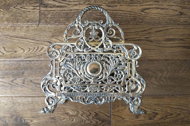 BRADLEY & HUBBARD B&H 3572 ANTIQUE LETTER HOLDER VICTORIAN LATE 1800's RARE