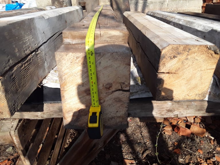 Reclaimed, 200 years solid pine beam. 6 foot long.