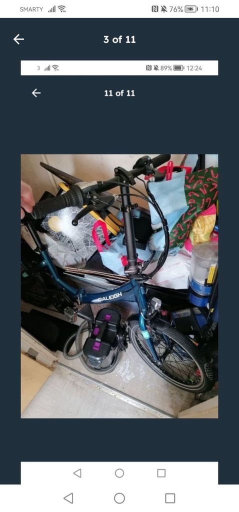 image for Electric raleigh fold up bike for sell 