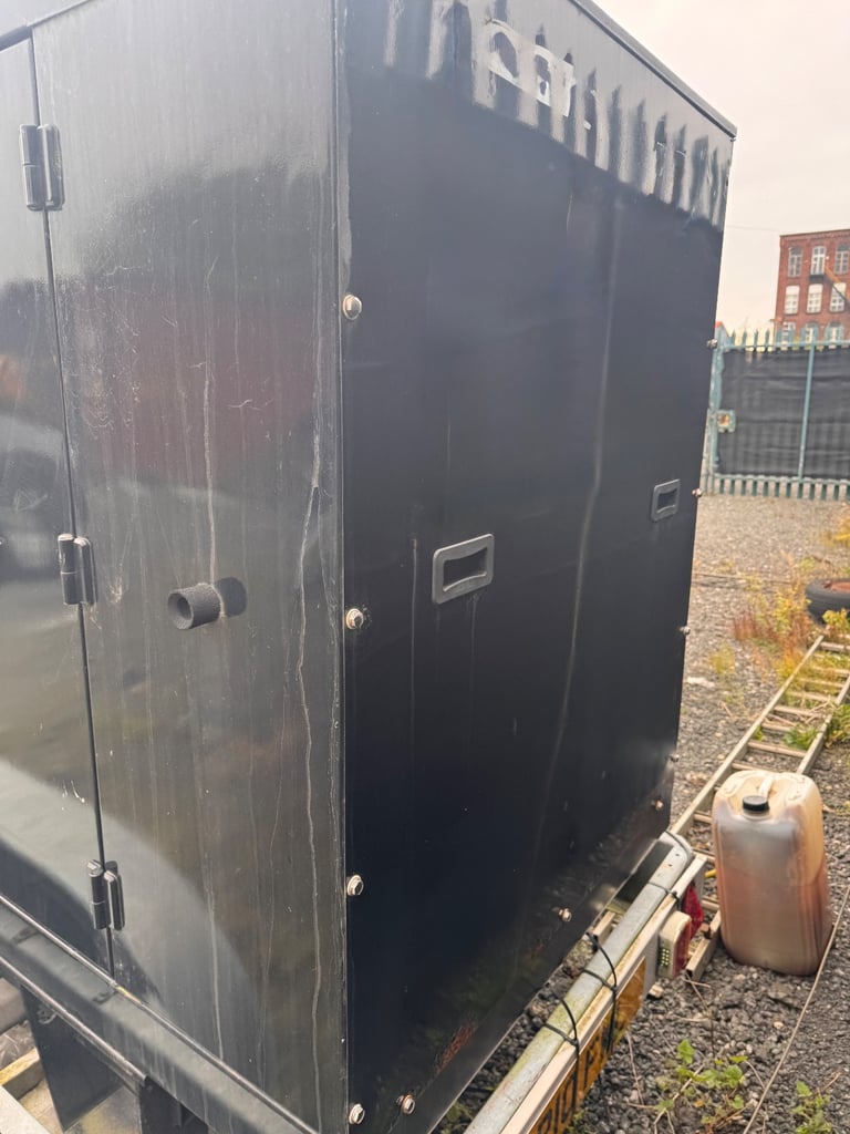 Cummins 60kva trailer generator mounted on a twin axle trailer