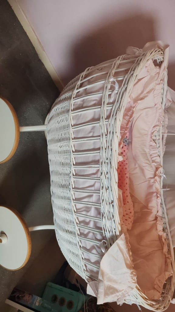 Baby moses pram wicker basket 
