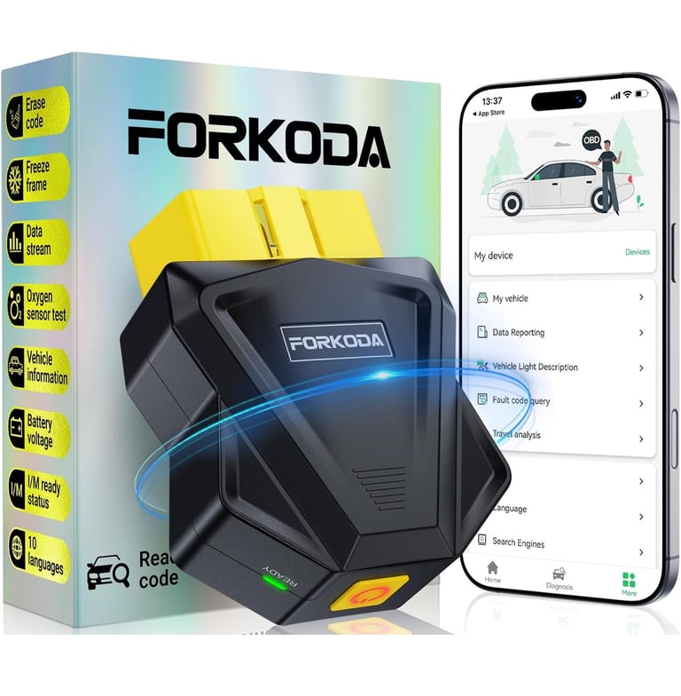 image for [New] Wireless OBD2 Diagnostic Scanner- Bluetooth 5.4 Car Code Reader