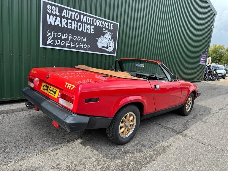 Triumph TR7 Convertible 1981 Red Classic Solid Good Driving Project 