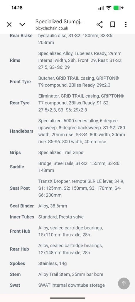 MTB - Specialized Stumpjumper 15 Alloy