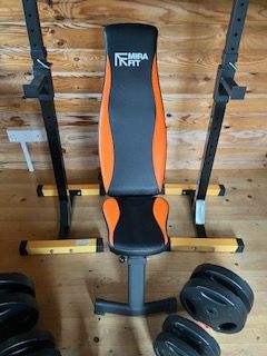 Mirafit home weights and bench