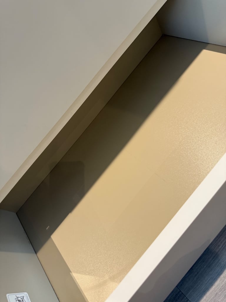 IKEA malm chest of drawers with glass top