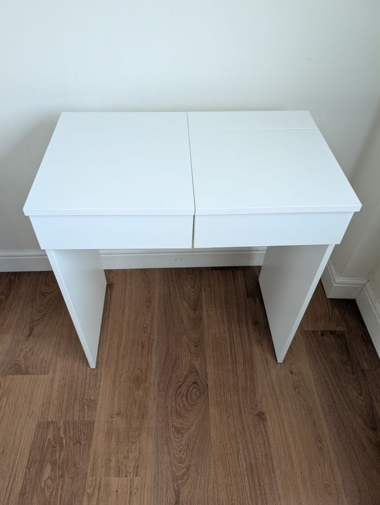 IKEA Brimnes White Dressing Table Desk with Mirror and Drawer