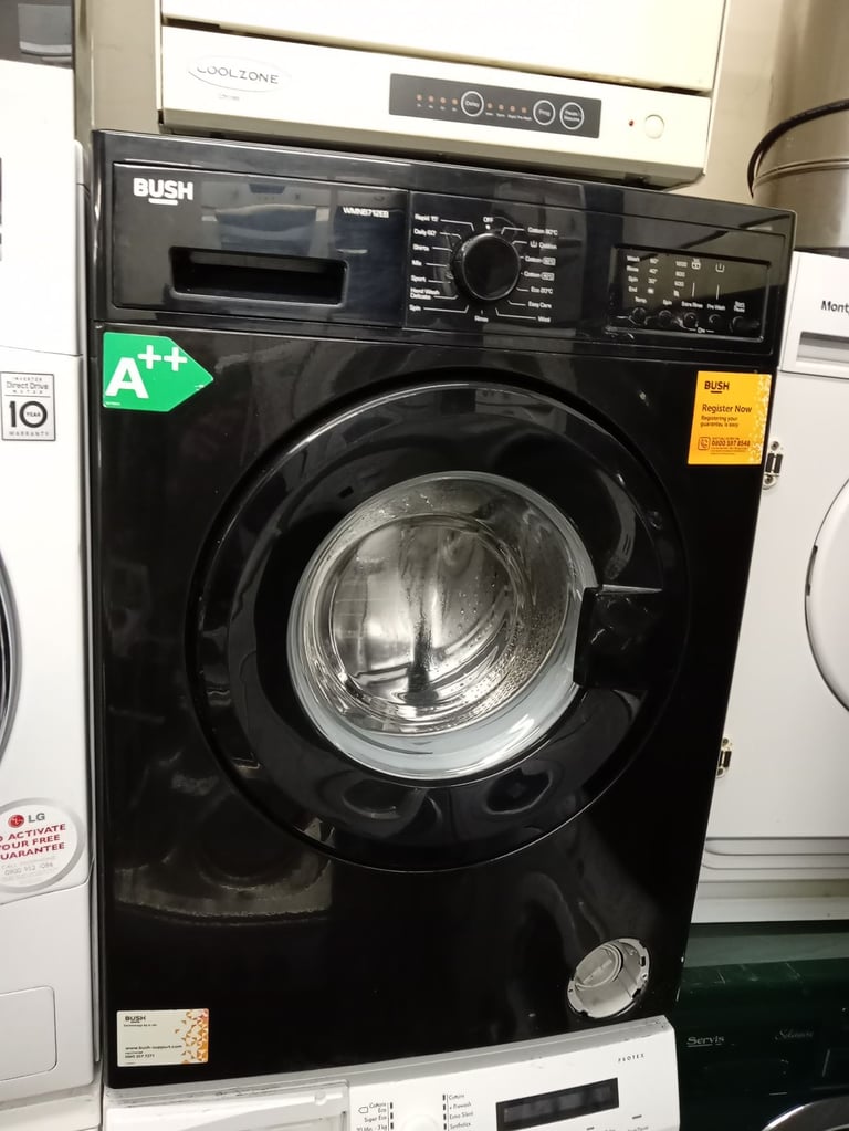 Bush black 7kg washing machine 1200 rmp energy rating a£120