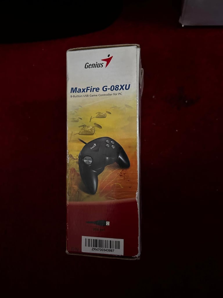 Brand New Genius MaxFire G-08XU 8 Button USB Game Controller For PC
