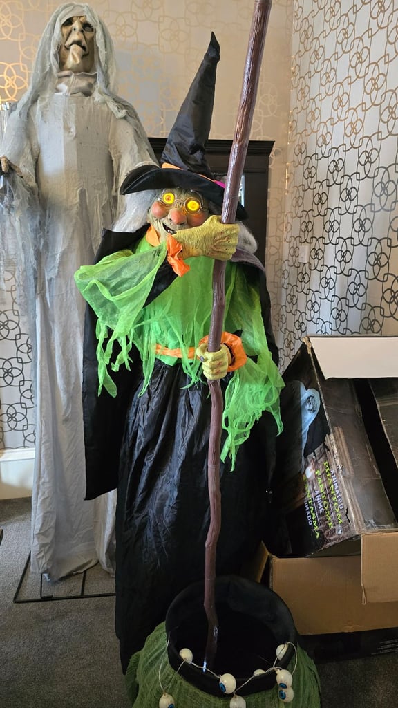 image for Halloween Animatronic Prop Decor Witch