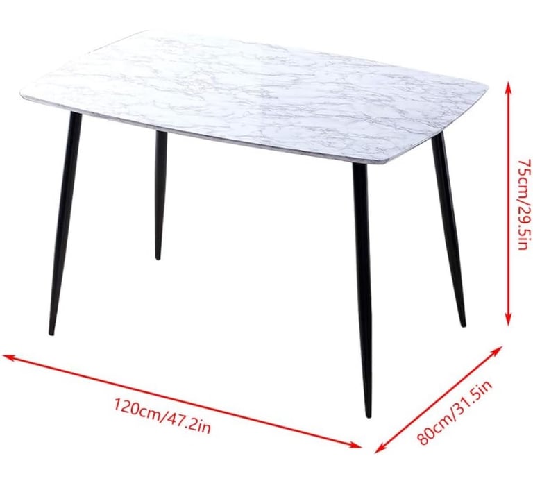 image for Dining table marble effect 