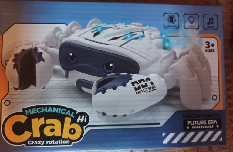 image for Baby Crawling Crab Toys - Electric Crab with Light,interactive, music, sensory BRAND NEW