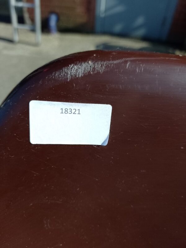 Brown stacking chairs, Ref:18321 15 available @ £10 each £10.00