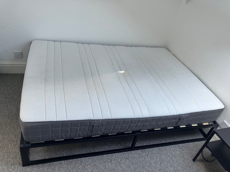 Double Bed Frame + Mattress