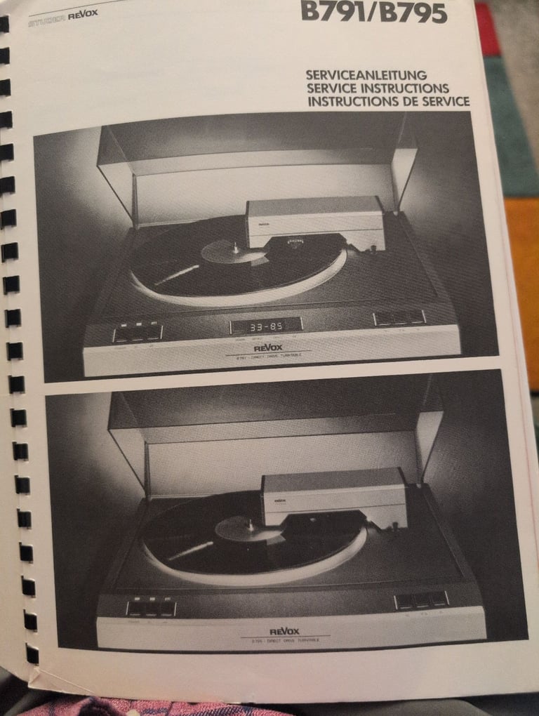 Studer Revox B795 direct drive turntable 
