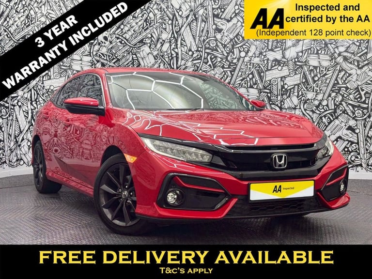 image for 2020 Honda Civic 1.0 VTEC Turbo SR Hatchback 5dr Petrol Manual Euro 6 (s/s) (126 ps) Hatchback Pe...