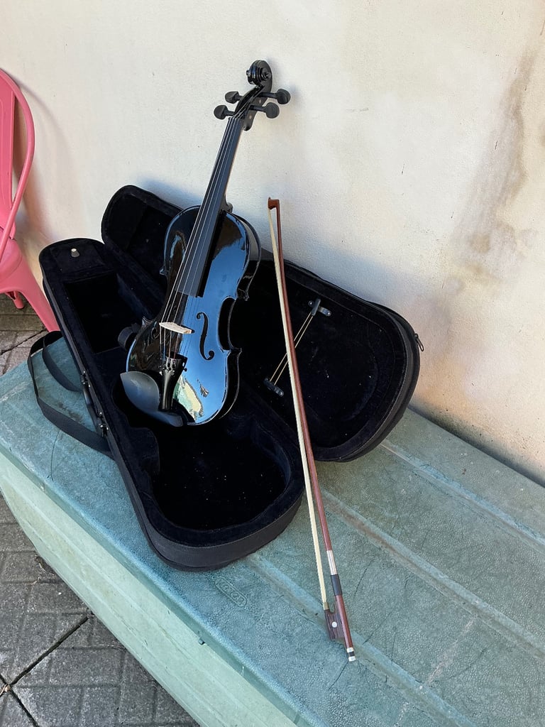 Gear for music violin colour black full size model 44v-100bk