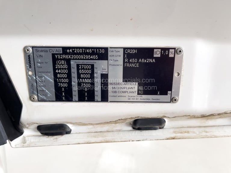 2022 (71) SCANIA R450 6X2 TAG HIGHLINE