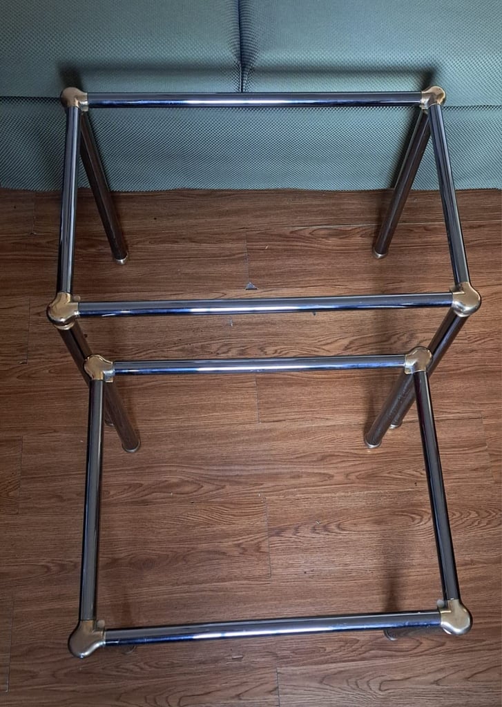 Pair of vintage Orsenigo nesting table frames