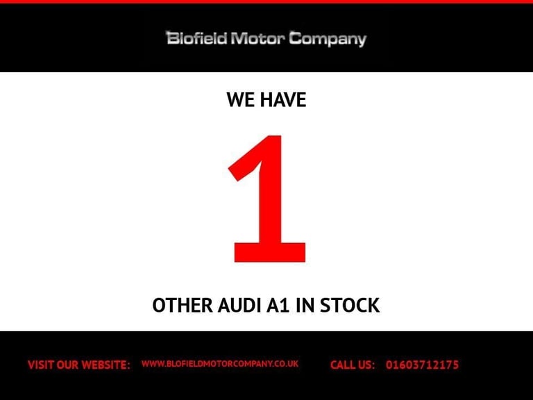 2016 Audi A1 1.0 TFSI SE Hatchback 3dr Petrol Manual Euro 6 (s/s) (95 ps) Hatchback Petrol Manual