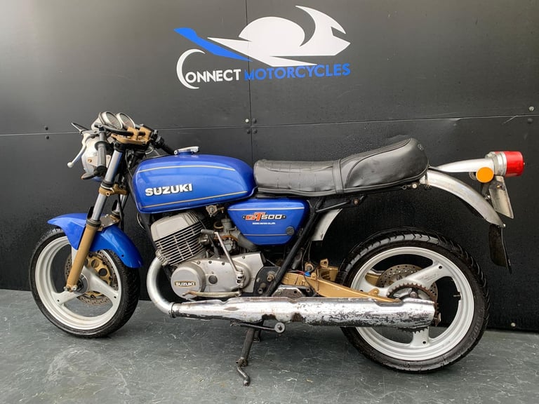 SUZUKI GT500 1976 CLASSIC RESTORATION PROJECT HPI CLEAR