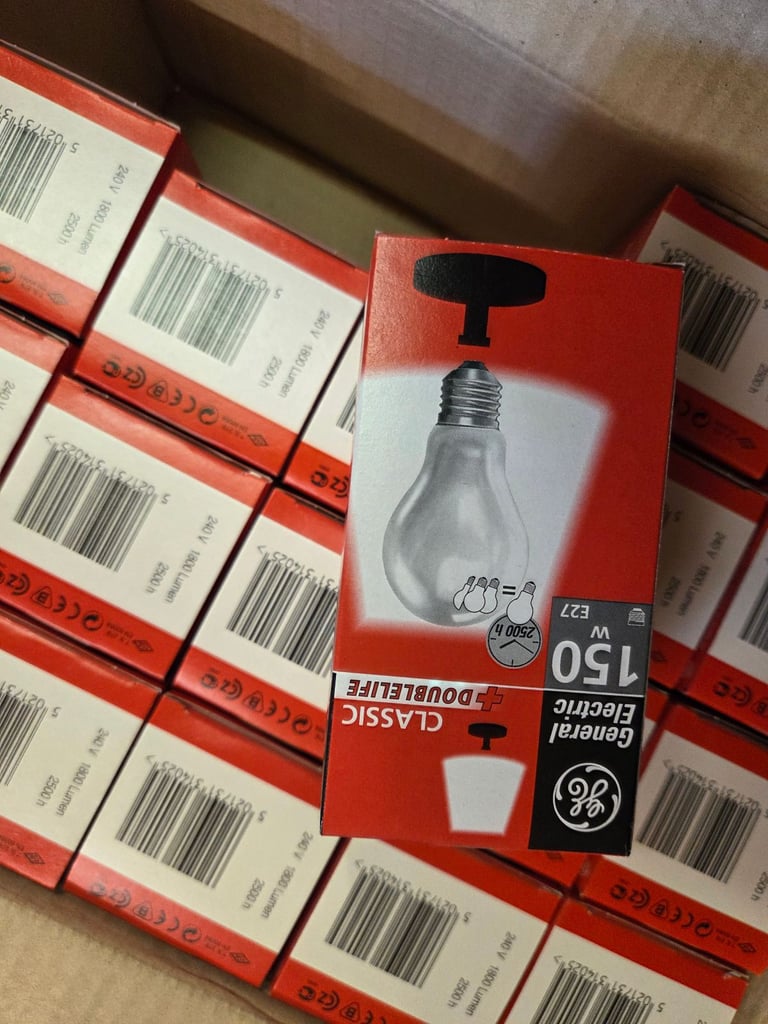 CLASSIC TUNGSTEN LIGHT BULBS - (Box of 18)