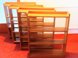 Set of 4 book shelves