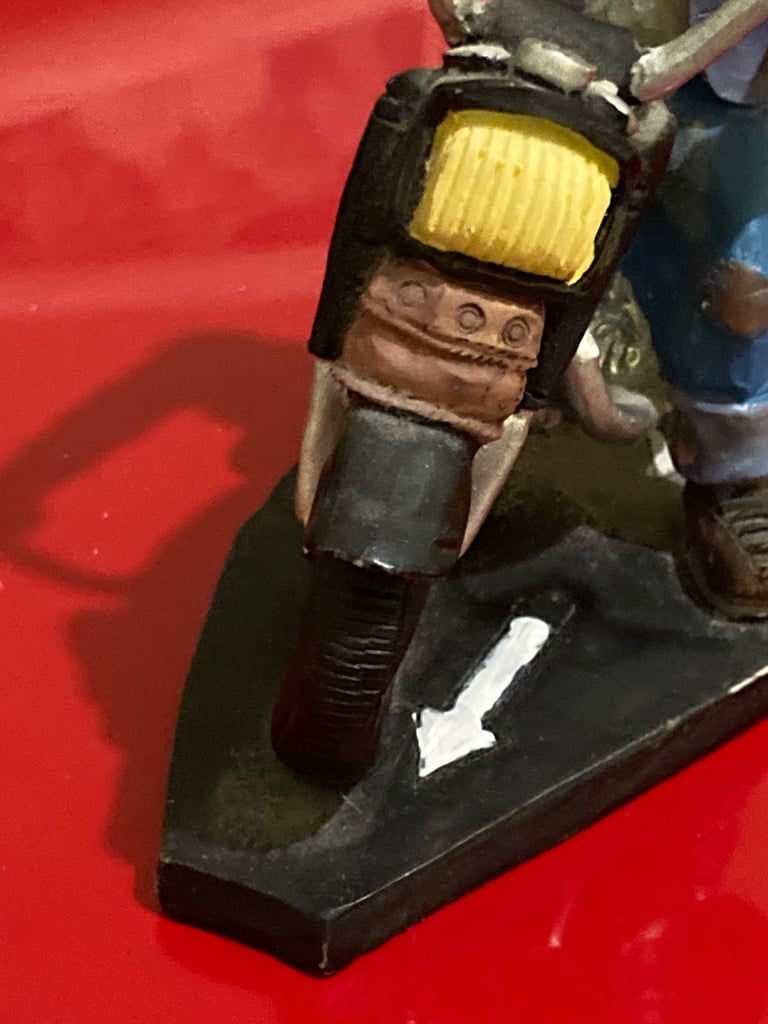 Vintage ceramic biker. Collectable.