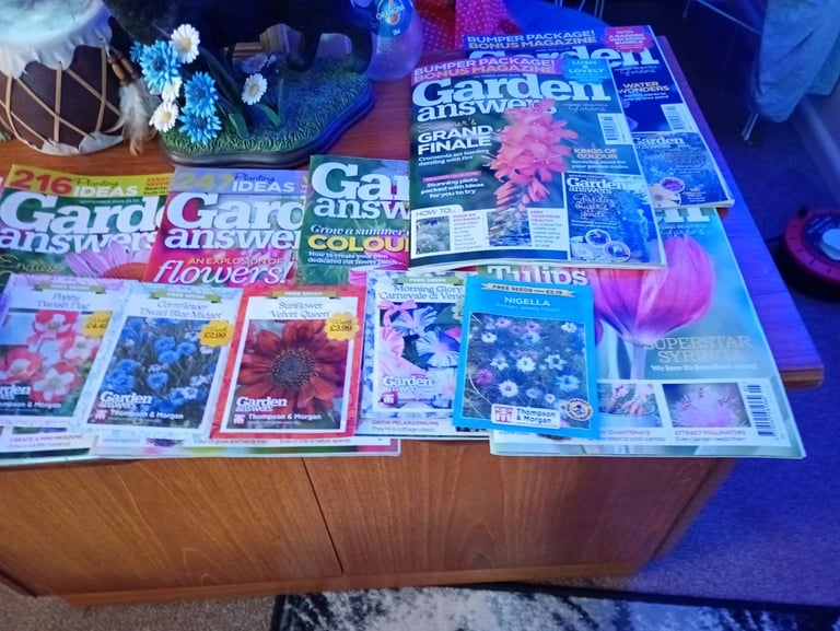 Garden Answers Magazines plus seeds x 8