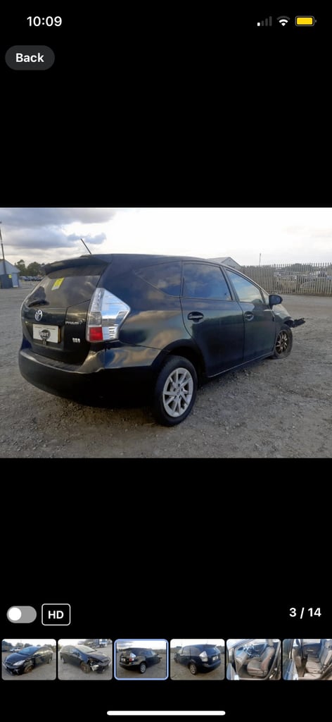 image for 2014 Toyota Prius plus BREAKING 