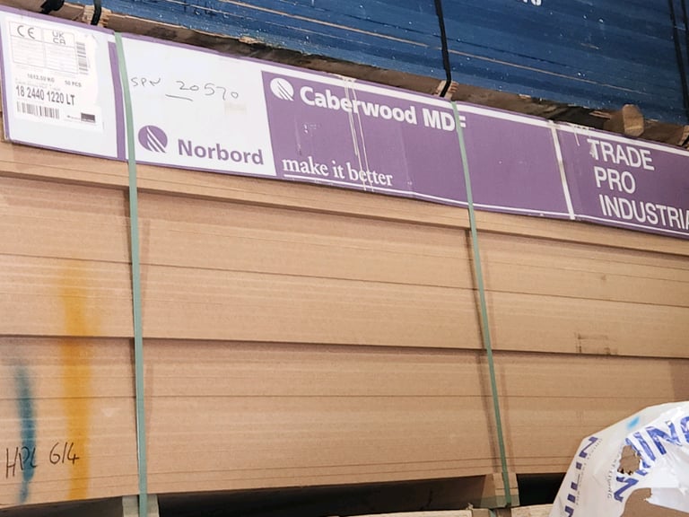 image for MDF 8x4 Sheet (1220mm x 2440mm)