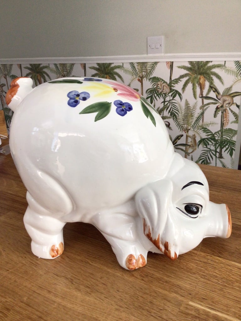 Large Pottery Piggy Bank
