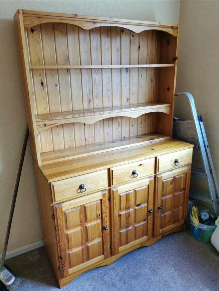Welsh Dresser / Farmhouse Style - Solid Pine Shelving with cabinets