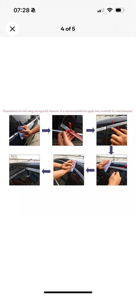 Black window trims for Audi A5 (2-door)