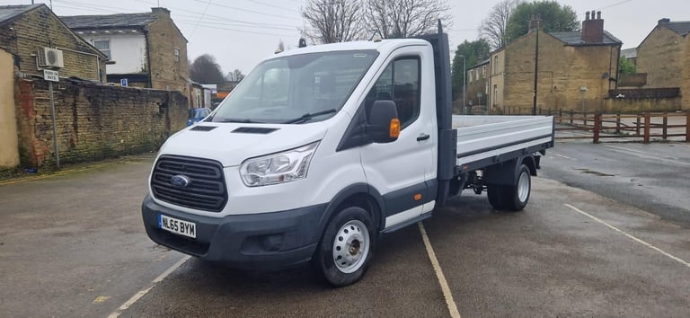 2015 / 65 PLATE Ford Transit 2.2 TDCi 350 Flat Back Pickup LWB NO VAT