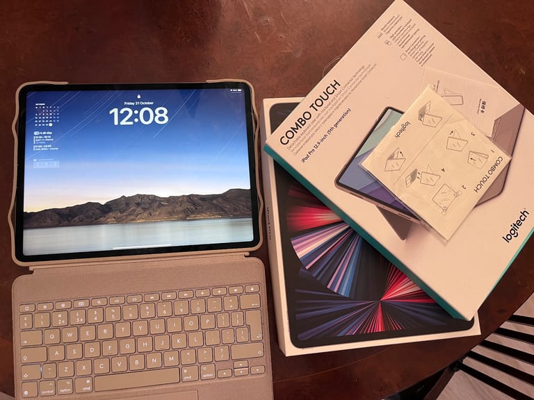 image for Ipad 5th generation with Logitech case and keyboard