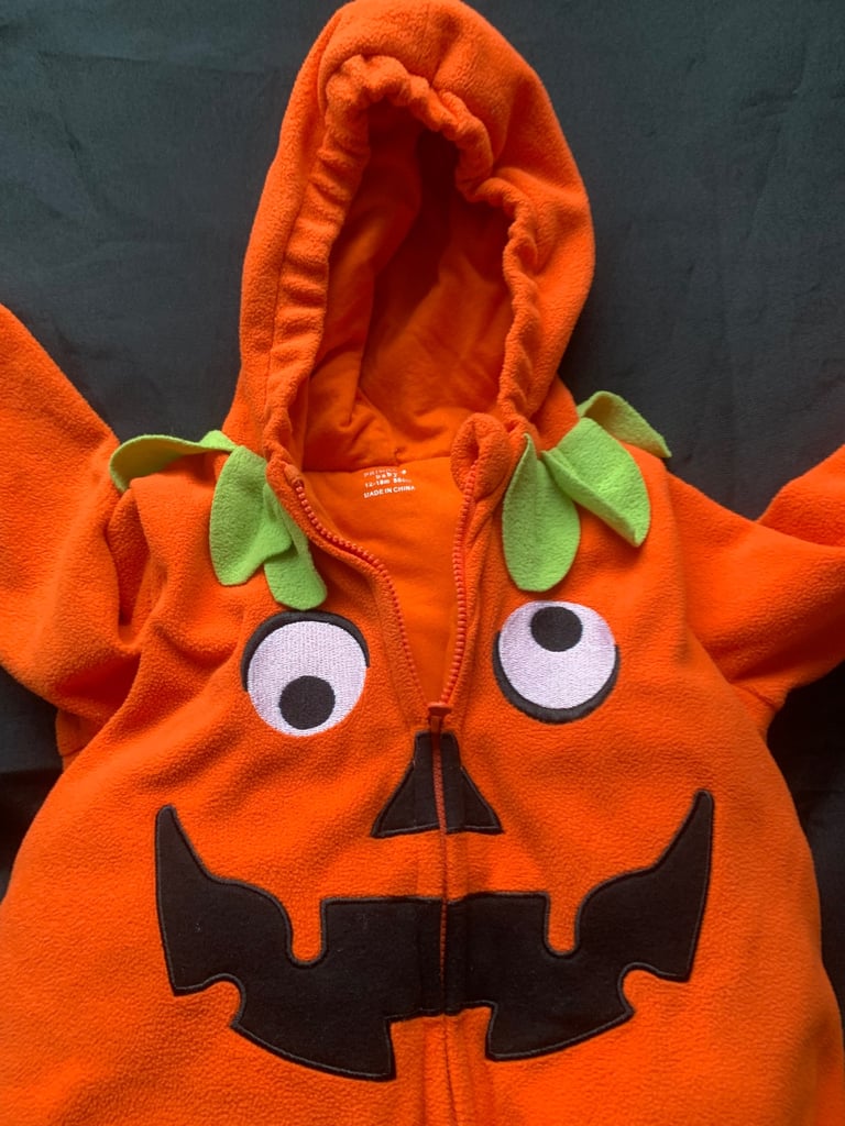Halloween Baby & Small Dog Pumpkin Costumes 