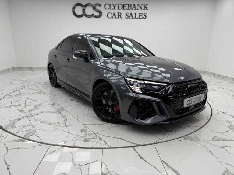 2022 Audi RS3 2.5 TFSI Carbon Black Saloon 4dr Petrol S Tronic quattro Euro 6 (s/s) (400  Saloon ...