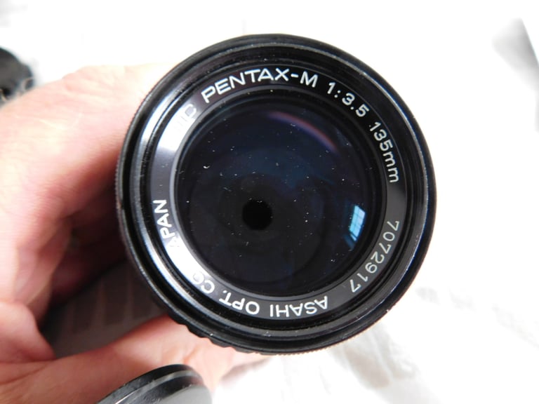 PENTAX SMC - M 135MM 3.5  LENS FOR FILM  CAMERA- JAPAN - PENTAX PK FIT